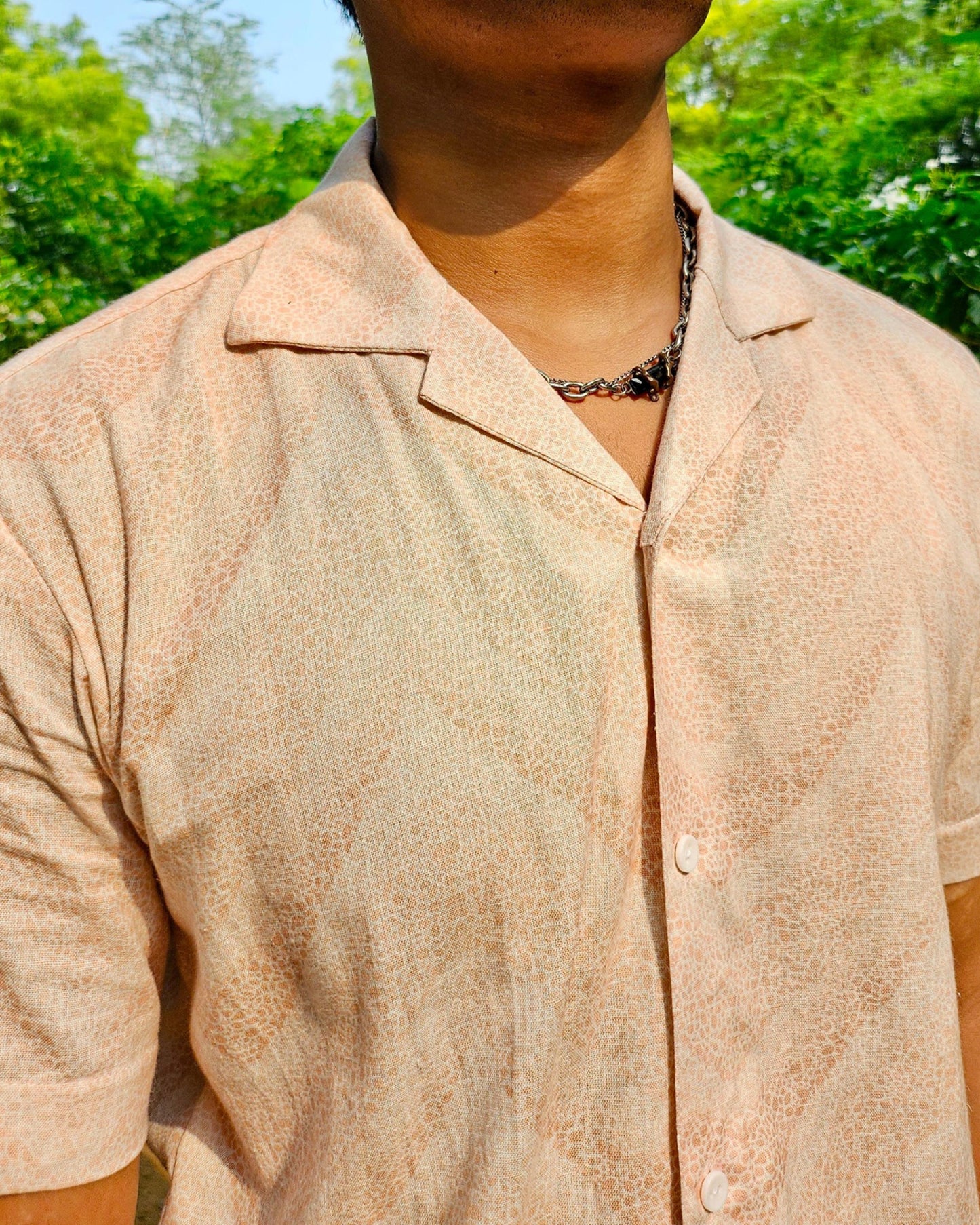 Borderline Pink Cuban Shirt