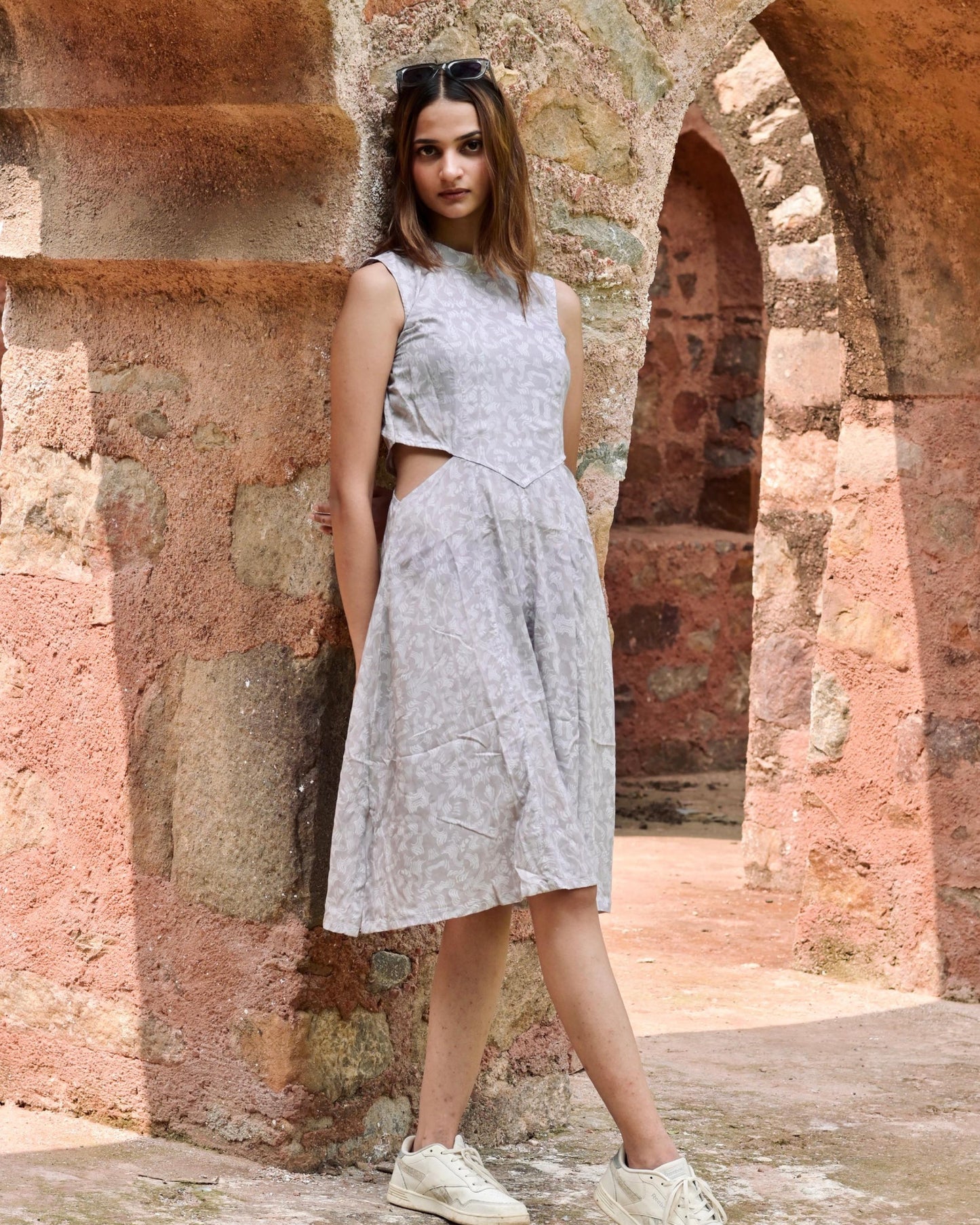 Rain Hues Dimond Cut Dress